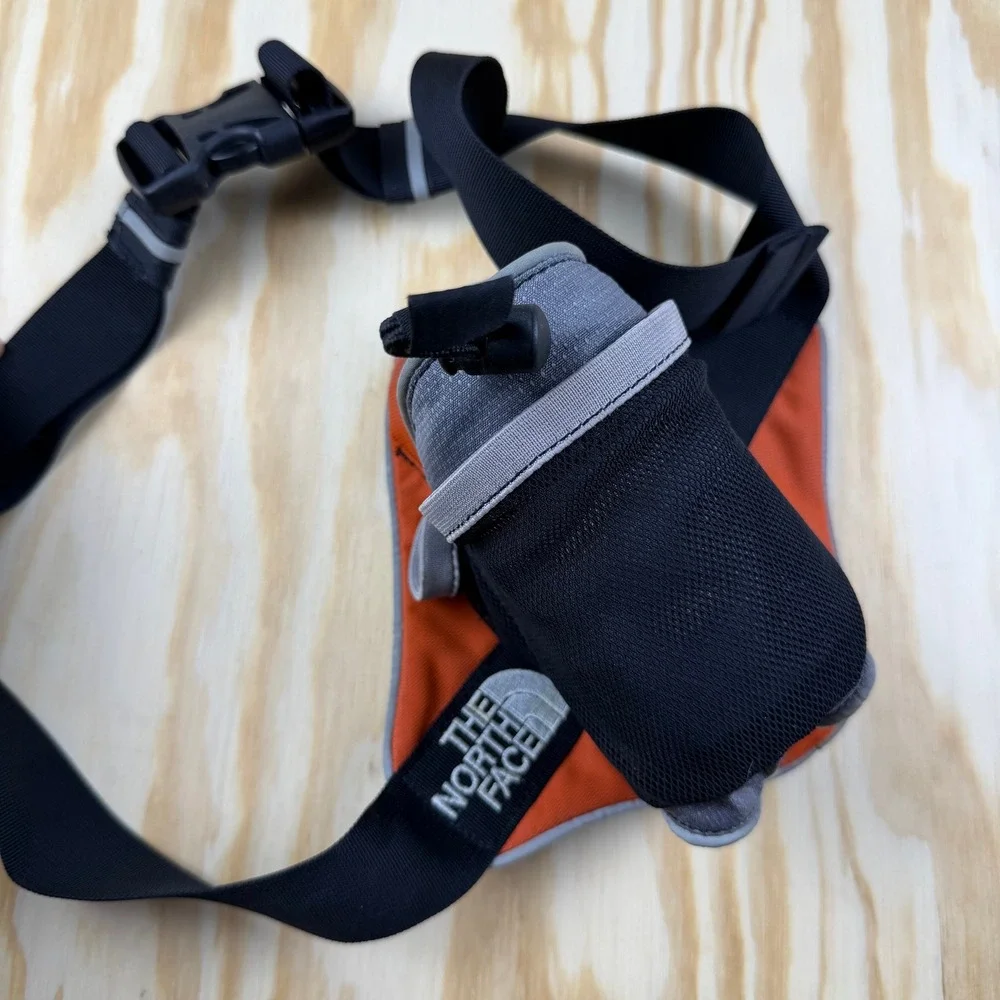 The North Face Running Hydration Waist Belt Orange Water Bottle Holster Pack